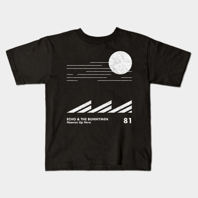 Heaven Up Here / Echo & The Bunnymen / Minimal Graphic Design Kids T-Shirt by saudade